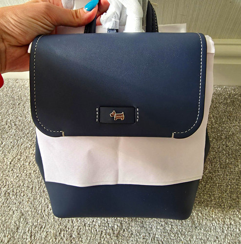Radley navy leather talbot way - navy,