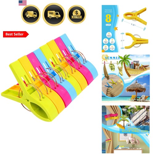 Beach towel clips - beach, clips,beach