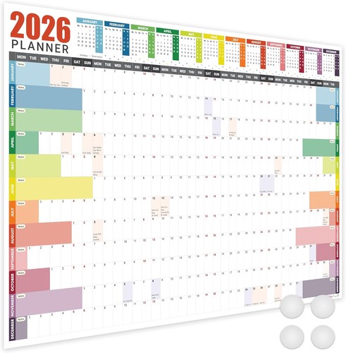 2026 wall planner a3 - planner, a1/a2/a3