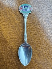 Vintage EPNS Souvenir Spoon – Enamel Crest “For Home and Country” Collectable