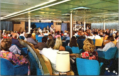 Vintage postcard lounge of - lounge,