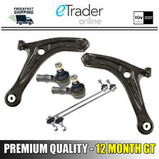 For FORD FIESTA MK7 FRONT WISHBONES ARMS PAIR 2008-2018 Inc Track Rods & Links