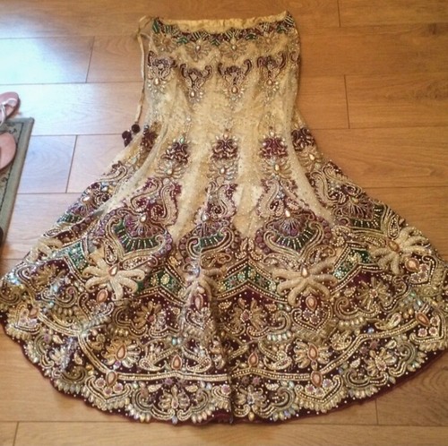 Beautiful diamanté lengha - diamanté,