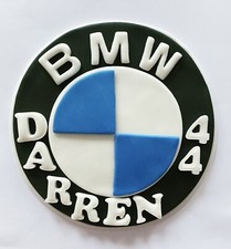 Edible fondant BMW Cake Topper
