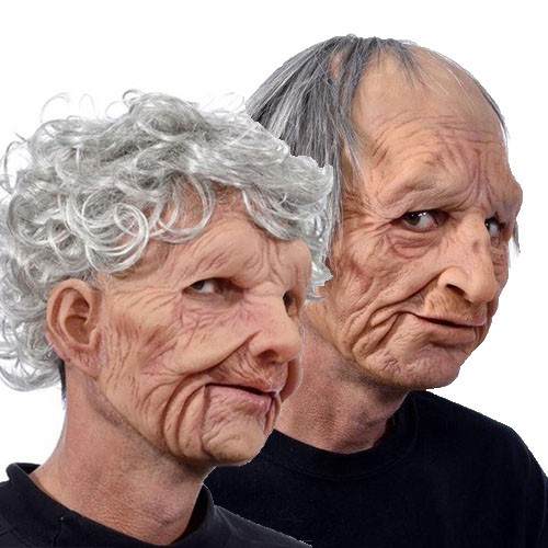 Halloween old man mask - halloween,