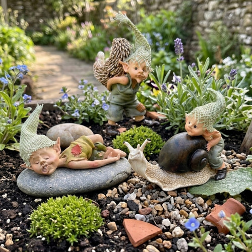 Fairy pixie garden ornament - pixie,