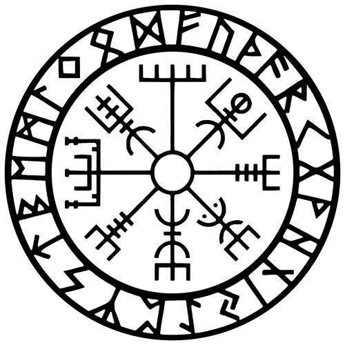 Viking compass graphics - viking,