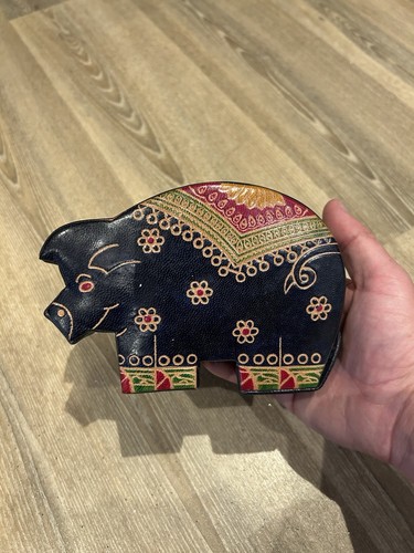 Beautiful detailed leather pig - beautiful,