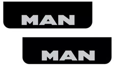 MAN Lorry HGV Truck Mudflaps 200x650 Pair Rubber Mud Flaps Embossed Logo
