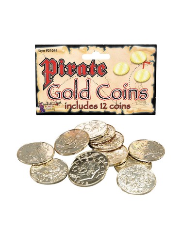 Pirate gold coins - pirate,