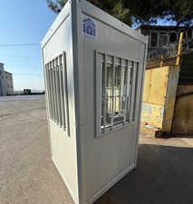 Modular Kiosk Ticket Booth Security Hut Portable Cabin Anti-Vandal 130x130 cm