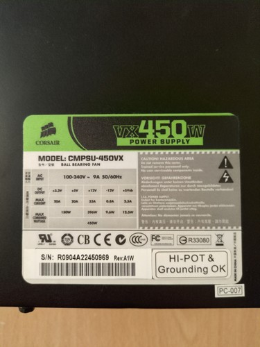 Corsair cmpsu 450vx - corsair, 450