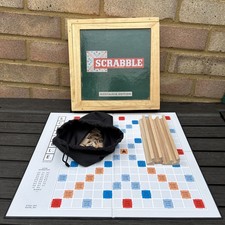 Scrabble Nostalgia Edition Game with Wooden Box and Pieces, Fully Complete, 2013