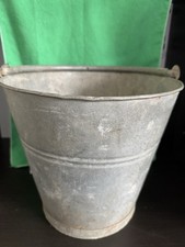 Vintage Galvanized Steel Mop Pail Bucket Garden Planter