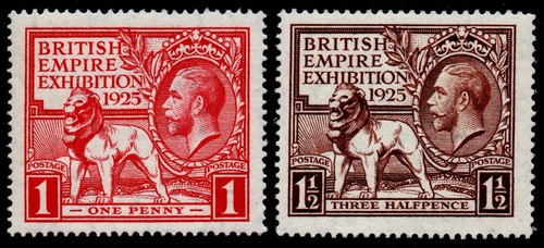 Kgv 1925 sg432 433 british - kgv,