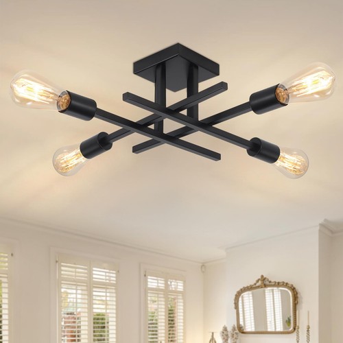 Modern sputnik ceiling - sputnik, light