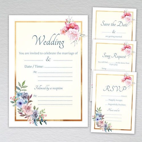 Wedding reception invitations - wedding,