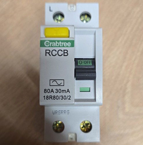 Crabtree rccb fixed - fixed, 80a
