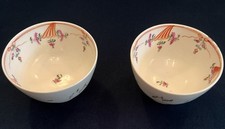 Pair Of Late 18th Century New Hall Porcelain Tea Bowls c.1790