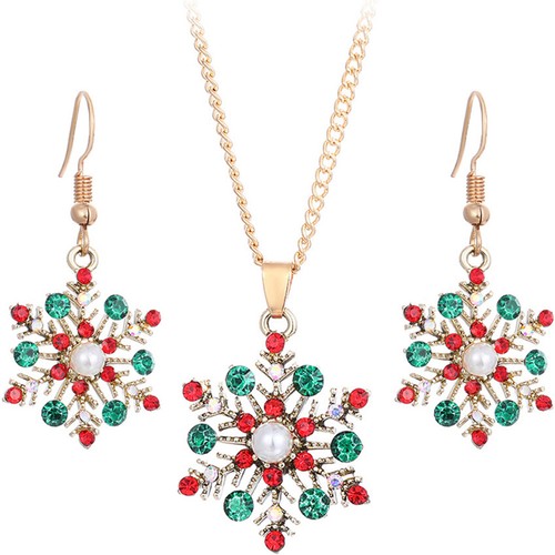 Alloy christmas earrings - earrings, and
