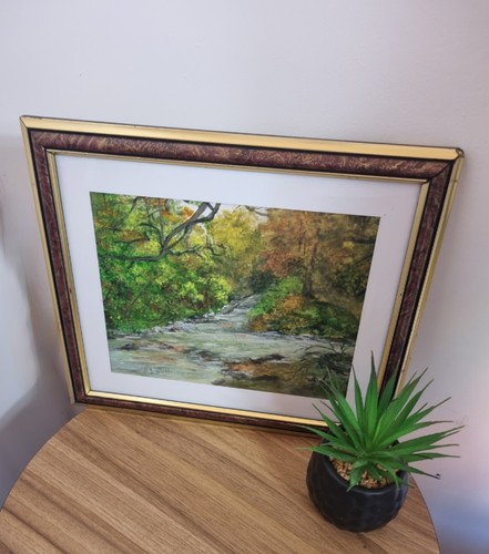 Orginal painting river forest - painting,