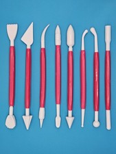 8 Piece 16 Tool  Complete Set of Modeling Tools for Fondant and Cake Decoration