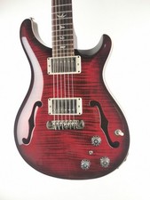 PRS Hollowbody II USA lightweight electric Piezo acoustic hybrid guitar red
