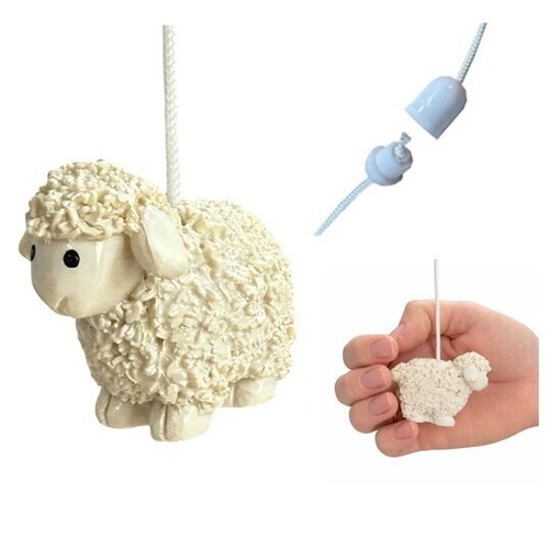 White sheep light pull - white, with