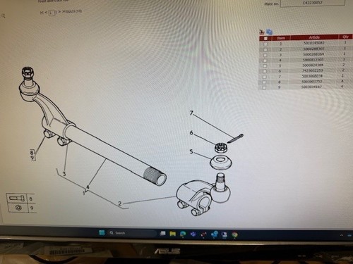 Renault truck parts range g - r,