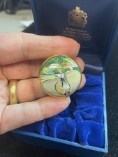 Halcyon Days Enamel Trinket Art Institute Chicago Claude Monet Garden EUC DS02