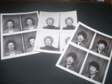 3 blocks 12  social history  1980's photo booth portraits photographs 4.4'inch