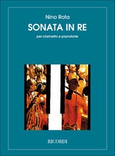 Sonata in D Nino Rota Clarinet and Piano Book [Softcover] Ricordi
