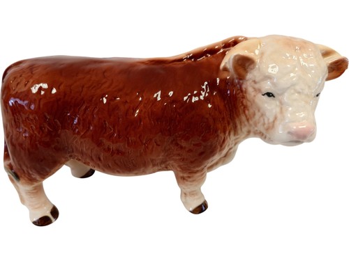 Ceramic brown and - and, bull