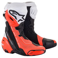 Alpinestars Supertech R Motorcycle Motorbike Vented (Latest Version) Blk/Whi/F R