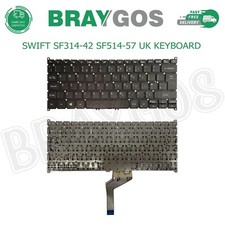 For Acer Swift SF314-42 SF514-57 UK Layout Laptop Keyboard Replacement Black