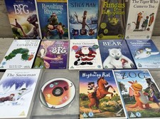 17 Classic Kids Authors DVDs Gruffalo BFG Fungus Snowman Tiger Caterpillar 14hrs