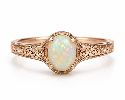 Vintage ethiopian opal ring - vintage,