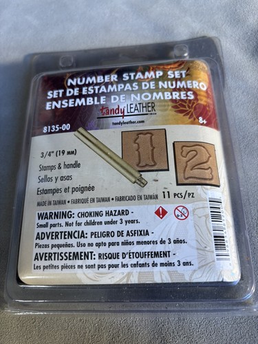 Tandy leather number stamp - leather,