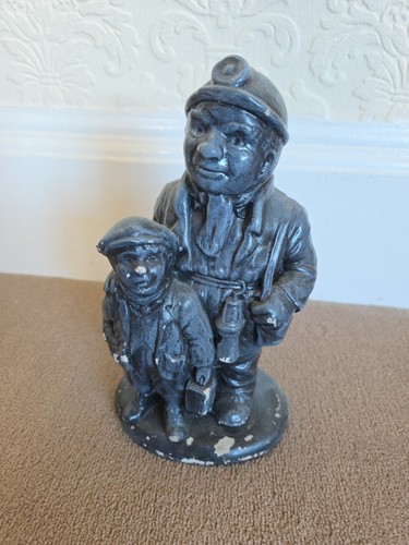 Stone garden coal miner - coal,