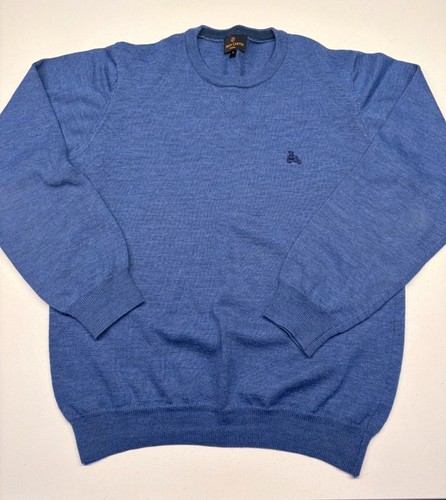 Simon carter blue merino crew - blue,