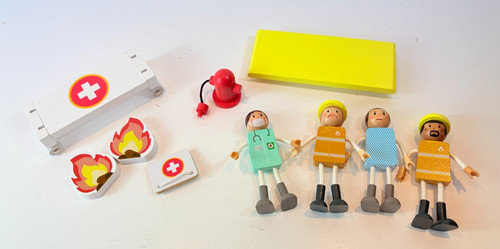 Aldi little town wooden - aldi,