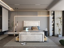 Fabric Divan Bed with Drawers