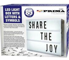 Prima 41296c A4 LED Light Box with 85 Letters and Symbols - White