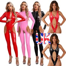 UK Women PVC Leather Hollow