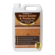 Clear Wood Sealer & Preserver - 5L Clear Sealant - Waterproof Treatment