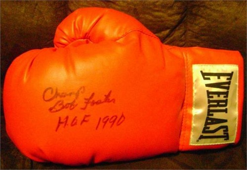 Bob foster autographed boxing - foster,