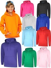 Kids Plain Hoodie Jumper Boys