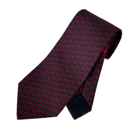 Hermes men silk - silk, necktie