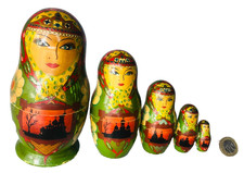 Russian Dolls Wood Wooden