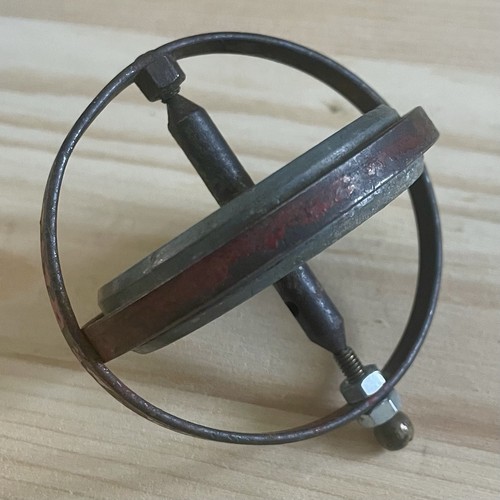 Vintage metal gyroscope - vintage,